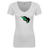 Thumbnail image for  Next Level Womens White Ideal V Tee