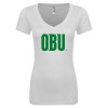 Thumbnail image for  Next Level Womens White Ideal V Tee