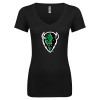 Thumbnail image for  Next Level Womens Black Ideal V Tee