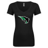 Thumbnail image for  Next Level Womens Black Ideal V Tee