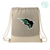 Thumbnail image for  Split Recycled Cotton Grey/Natural Drawstring Bag
