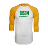 Thumbnail image for  White/Gold Raglan Baseball T Shirt