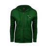 Thumbnail image for  ENZA Womens Dark Green Fleece Full Zip Hoodie
