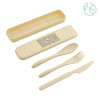 Thumbnail image for  Bamboo Fiber Beige Cutlery Set