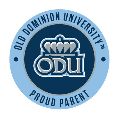  Medium Decal - ODU Proud Parent Circle Decal