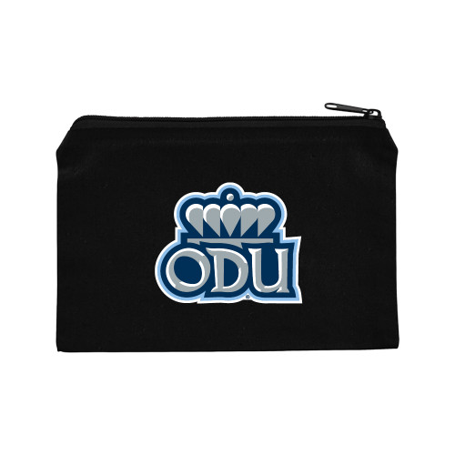  8oz. Black Cotton Travel Pouch - ODU with Crown Primary Mark