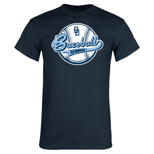  Navy T Shirt - ODU Baseball Design