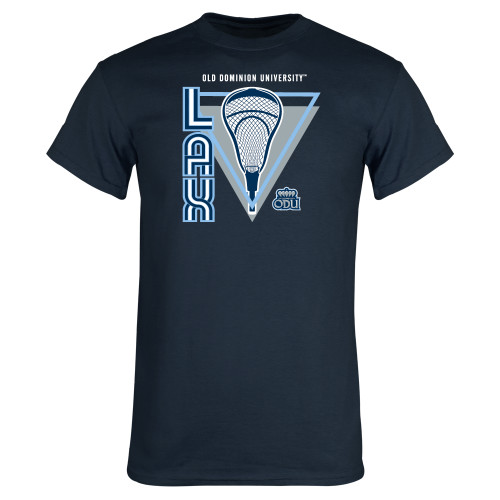  Navy T Shirt - ODU Lacrosse Design