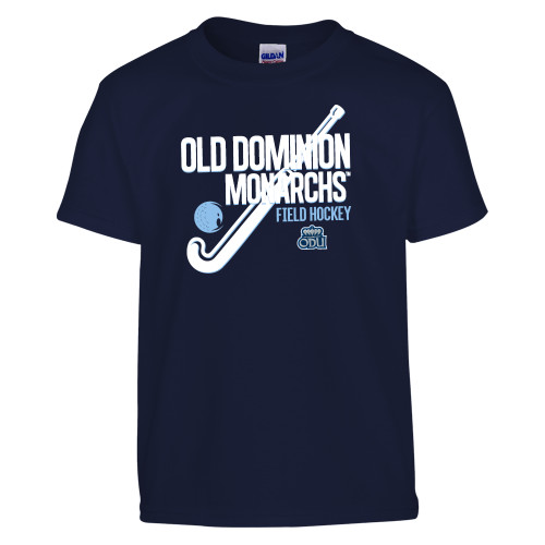 Youth Navy T Shirt - ODU Monarchs Field Hockey Design