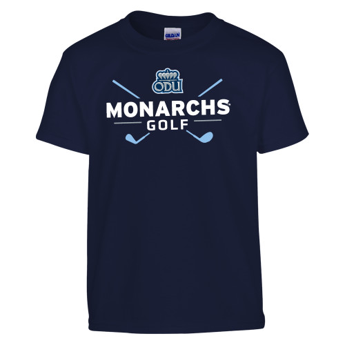  Youth Navy T Shirt - ODU Monarchs Golf Design