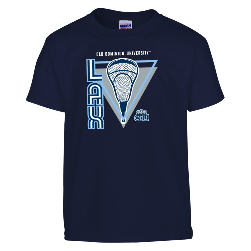  Youth Navy T Shirt - ODU Lacrosse Design