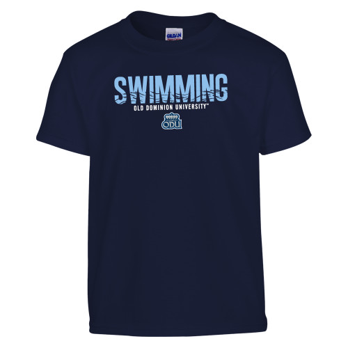  Youth Navy T Shirt - ODU Swimming Design