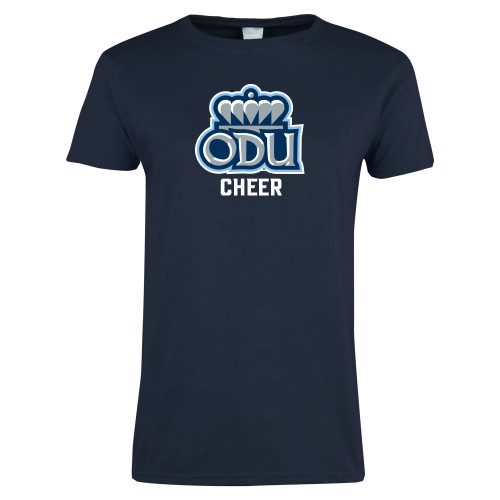  Womens Navy Short Sleeve Tee - ODU Cheer