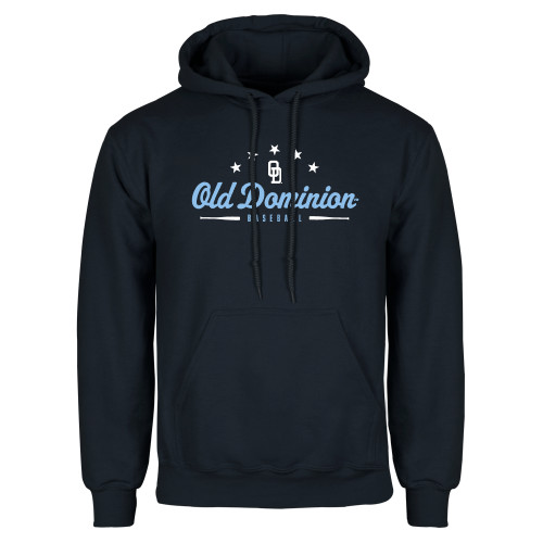  Navy Fleece Hoodie - ODU Baseball with Stars Design