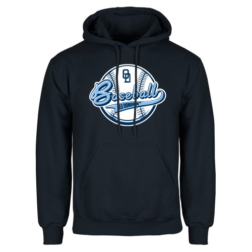  Navy Fleece Hoodie - ODU Baseball Design