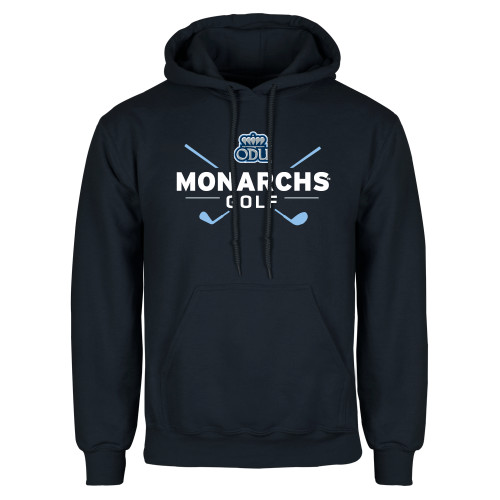  Navy Fleece Hoodie - ODU Monarchs Golf Design