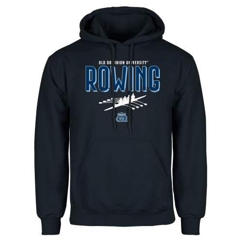  Navy Fleece Hoodie - ODU Rowing Design