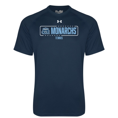  Under Armour Navy Tech Tee - UA - ODU Monarchs Tennis