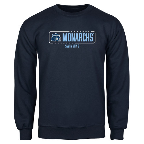  Navy Fleece Crew - ODU Monarchs Swimming