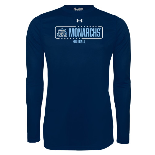  Under Armour Navy Long Sleeve Tech Tee - UA - ODU Monarchs Football