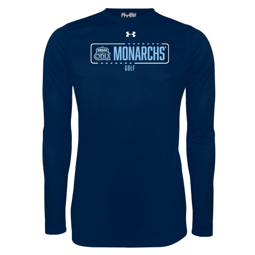  Under Armour Navy Long Sleeve Tech Tee - UA - ODU Monarchs Golf