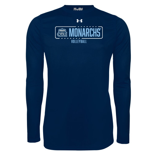  Under Armour Navy Long Sleeve Tech Tee - UA - ODU Monarchs Volleyball