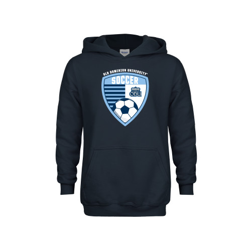  Youth Navy Fleece Hoodie - ODU Soccer Design