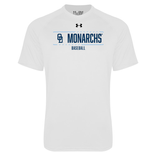  Under Armour White Tech Tee - UA - ODU Monarchs Baseball