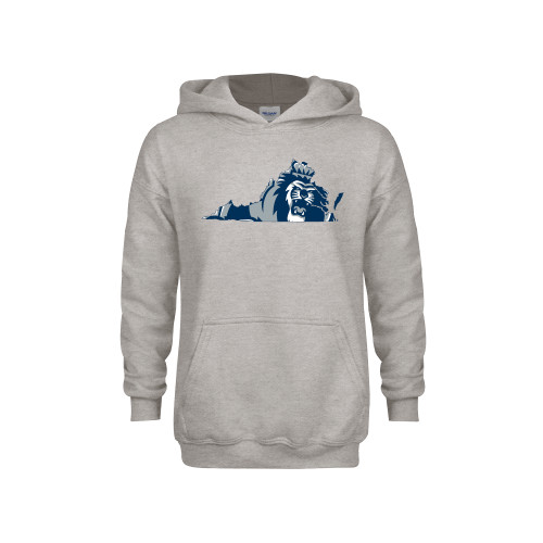  Youth Grey Fleece Hood - ODU State Mark