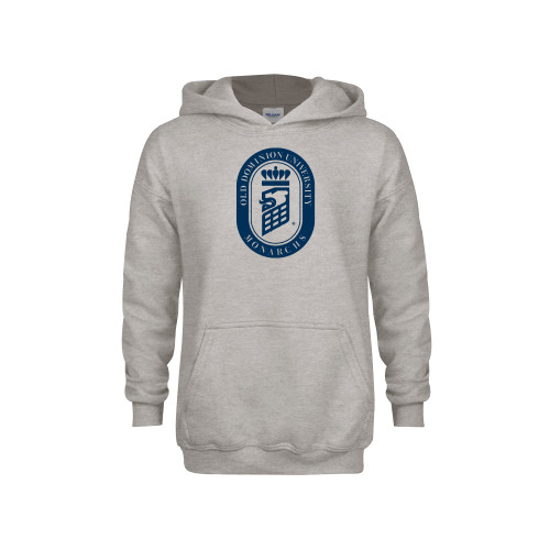  Youth Grey Fleece Hood - ODU Vintage Lion Seal