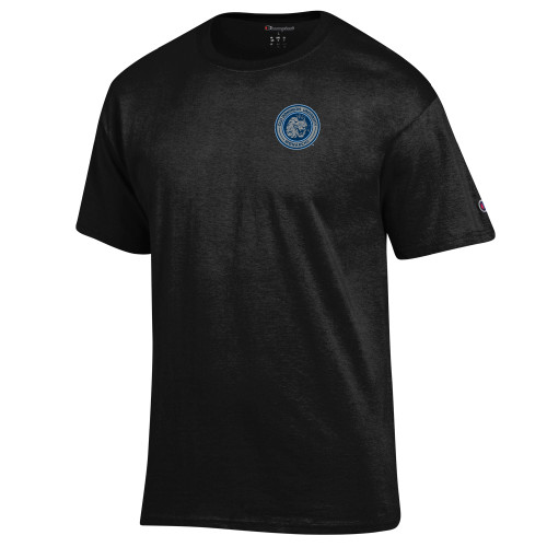  Champion Black T Shirt - ODU Vintage Seal