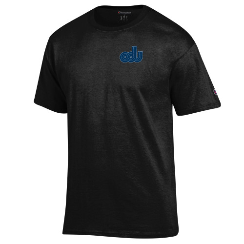  Champion Black T Shirt - ODU Vintage Logo