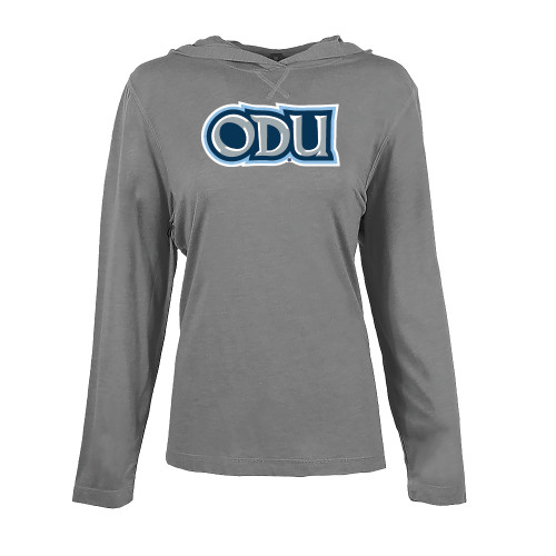 Womens Grey Heather Long Sleeve Hooded Tee - ODU