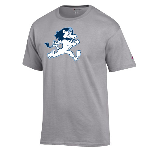  Champion Oxford Grey T Shirt - ODU Vintage Lion Running