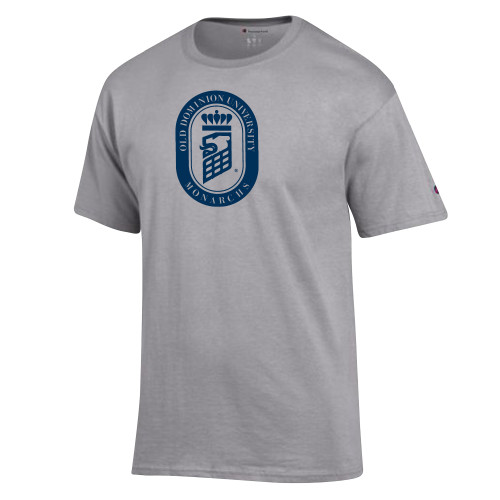  Champion Oxford Grey T Shirt - ODU Vintage Lion Seal