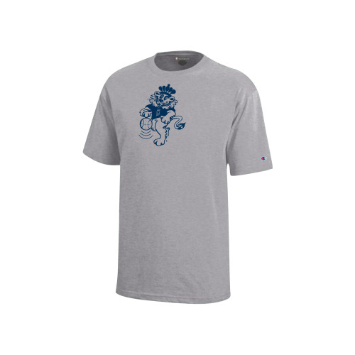  Champion Youth Grey Short Sleeve Tee - ODU Vintage Lion Soccer