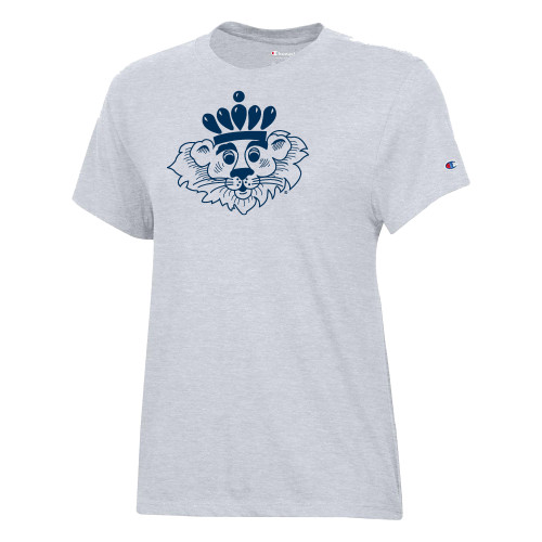  Champion Womens Oxford Grey Core Short Sleeve Tee - ODU Vintage Crown