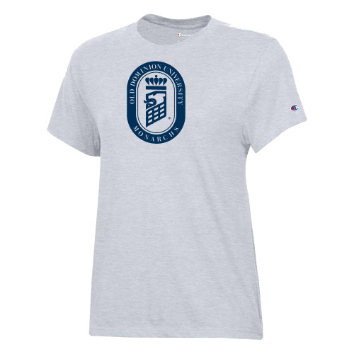  Champion Womens Oxford Grey Core Short Sleeve Tee - ODU Vintage Lion Seal