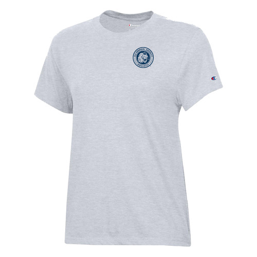 Champion Womens Oxford Grey Core Short Sleeve Tee - ODU Vintage Seal