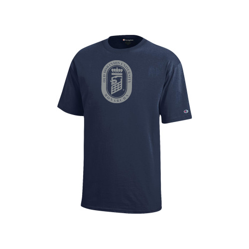  Champion Youth Navy Short Sleeve Tee - ODU Vintage Lion Seal