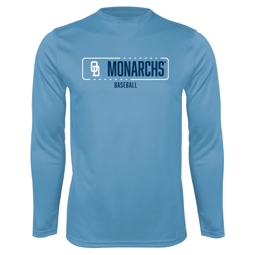  Light Blue Performance Long Sleeve Shirt - ODU Monarchs Baseball