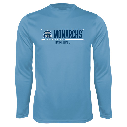  Light Blue Performance Long Sleeve Shirt - ODU Monarchs Basketball