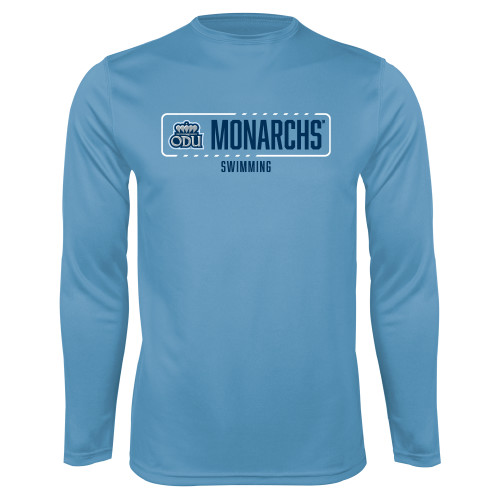  Light Blue Performance Long Sleeve Shirt - ODU Monarchs Swimming
