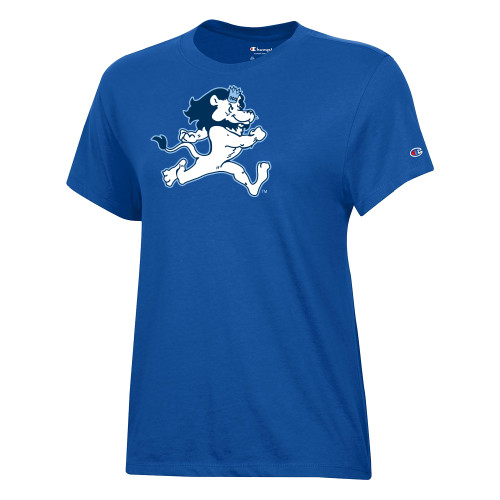  Champion Womens Royal Core Short Sleeve Tee - ODU Vintage Lion Running