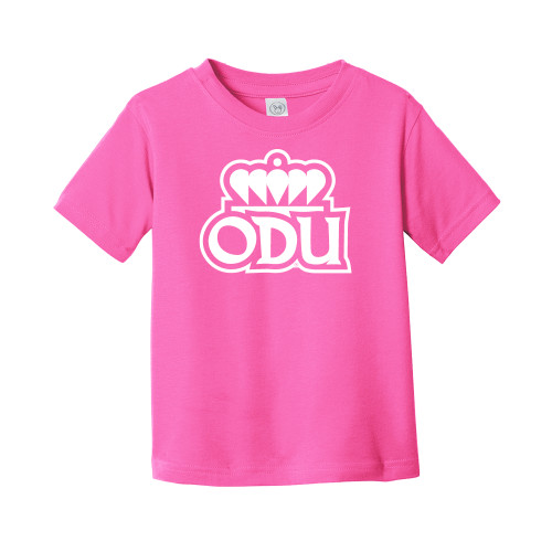  Toddler Fuchsia T Shirt - ODU with Crown Primary Mark