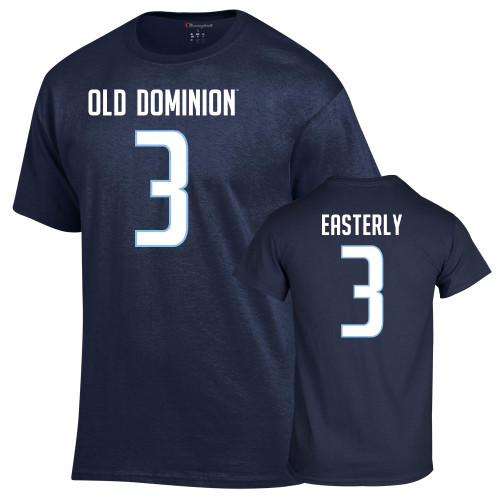  Champion Navy T Shirt - Mario Easterly - 3
