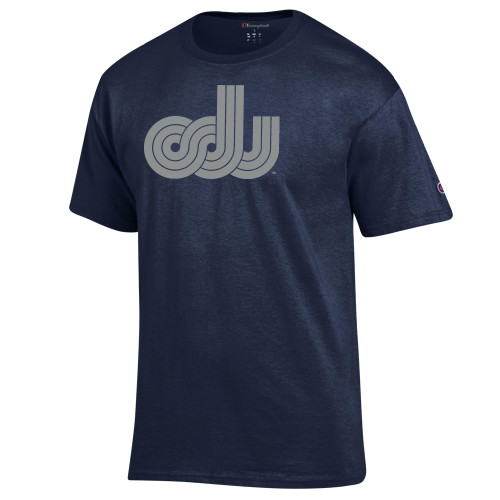  Champion Navy T Shirt - ODU Vintage Logo