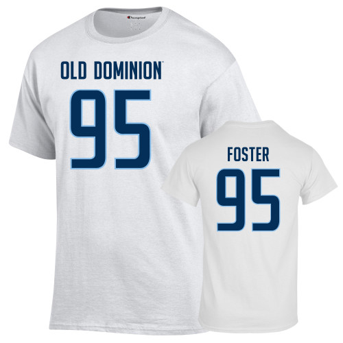  Champion White T Shirt - Ahmaad Foster - 95