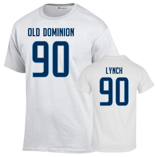  Champion White T Shirt - Deandre Lynch - 90