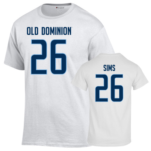  Champion White T Shirt - Tariq Sims - 26